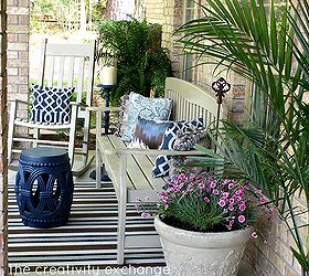 front porch revamp how to spray paint outdoor furniture, curb appeal, outdoor furniture, outdoor living, painted furniture, porches, I transformed my front porch with a can of spray paint in a gorgeous neutral color