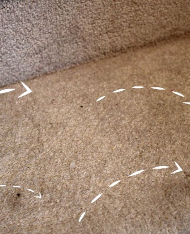 el mejor truco para limpiar las manchas rebeldes de la alfombra