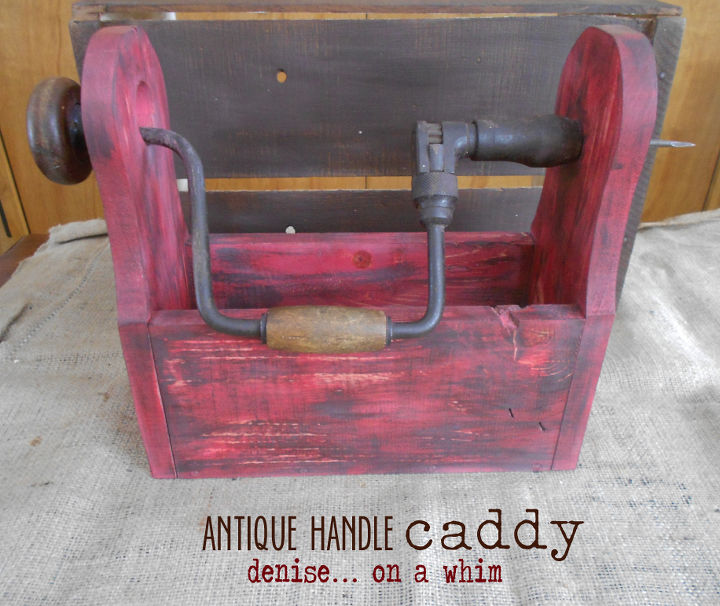 caddy with barn wood style paint finish, painting, repurposing upcycling, faux barnwood finish