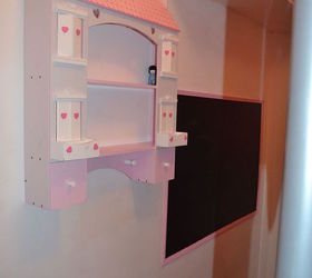 making the most of a tiny room on a budget, bedroom ideas, home decor, painted furniture, Blackboard paint straight onto the wall with beading as a frame House 25 Ebay