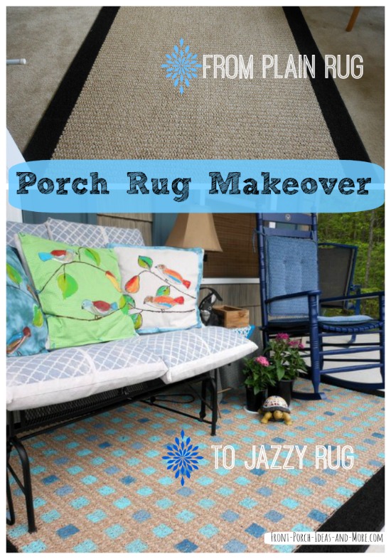 diy painted porch rug, crafts, flooring, painting, porches