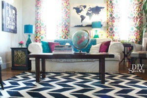 eclectic family room makeover, home decor, living room ideas, family room makeover