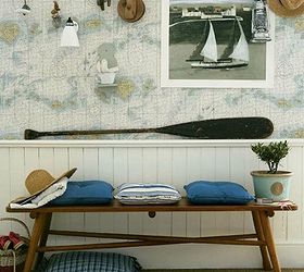 decorating with wooden oars, home decor