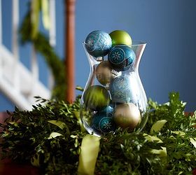 here are some last minute holiday decorating ideas for your home, crafts, fireplaces mantels, repurposing upcycling, seasonal holiday decor, Place garland or fresh greenery around decorative items down stair railing or on the fireplace mantel for instant holiday decor