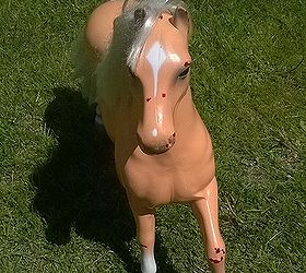 toy horse upcycle, crafts, repurposing upcycling