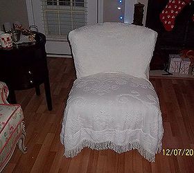 my first slipcover, home decor, reupholster