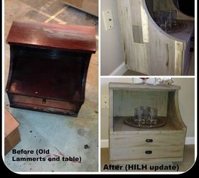 15 thrift store side table upcycle, chalk paint, painted furniture, repurposing upcycling, Before and After shots