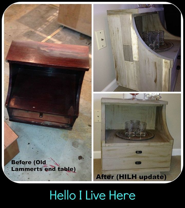 15 thrift store side table upcycle, chalk paint, painted furniture, repurposing upcycling, Before and After shots