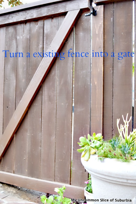 convertir una valla existente en una puerta