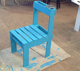 diy pallet furniture set, diy, painted furniture, pallet, repurposing upcycling, woodworking projects, DIY Pallet Furniture Set Blue chair