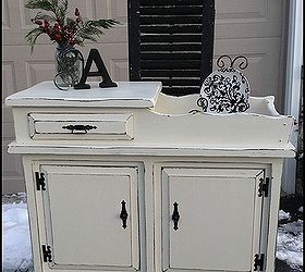 winter white dry sink, painted furniture