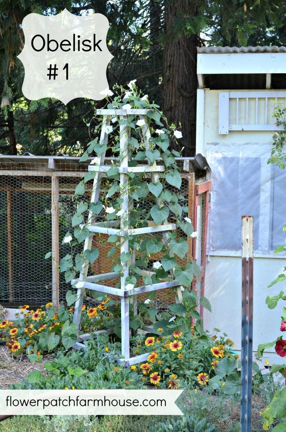top ten diy posts on flower patch in 2013, flowers, gardening, outdoor living, How to build an inexpensive garden obelisk