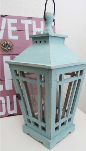 painted wood lantern project