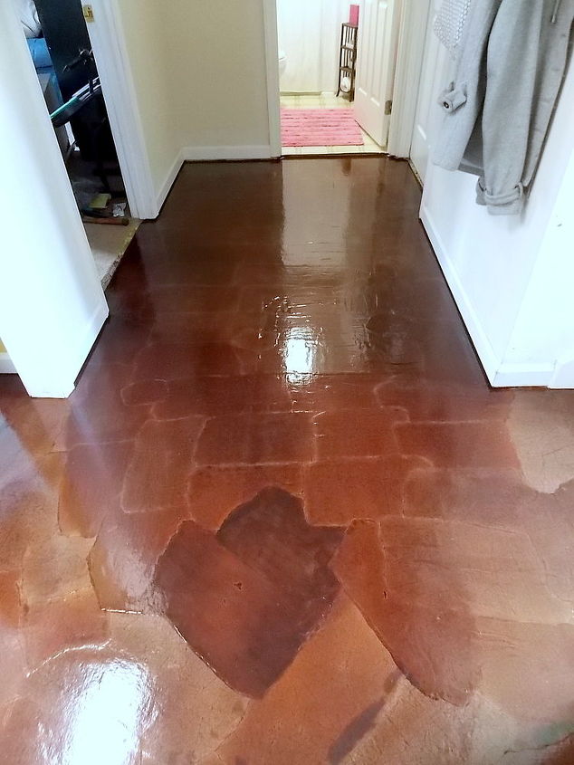brown paper floors, diy renovations projects, flooring, repurposing upcycling