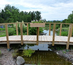 garden bridge my wooden japanese arched pond bridge building idea, landscape, outdoor living, ponds water features, My Japanese bridge Building Instructions