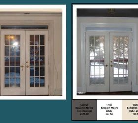 q what are your thoughts for the front door selection, doors, painting, Entry Hallway Paint