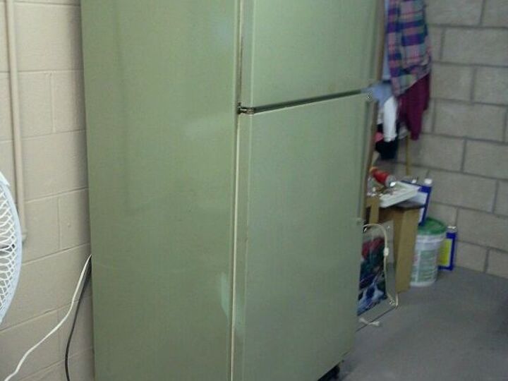 painting a fridge, appliances, painting