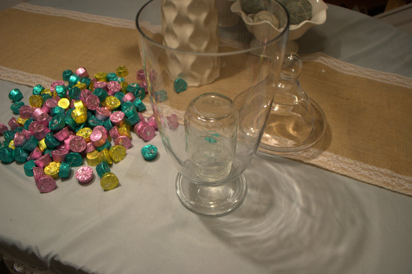 how to make candy jars appear full, crafts, home decor