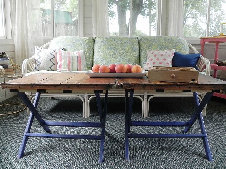 mad in crafts bestof2013, home decor, painted furniture, X Leg Coffee Table Hack