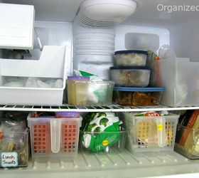 american made kitchen organizing, kitchen design, organizing, I also have American made organizing bins in my freezer
