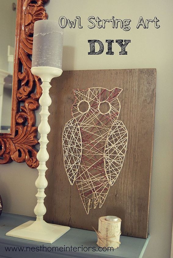 owl string art diy, crafts
