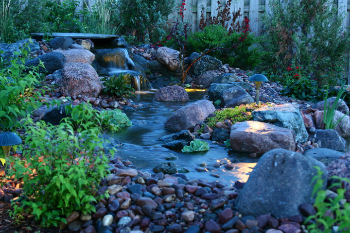 how to landscape a nice pond in your back yard, landscape, ponds water features