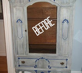 antique china cabinet to linen chest, chalk paint, kitchen cabinets, painted furniture, repurposing upcycling