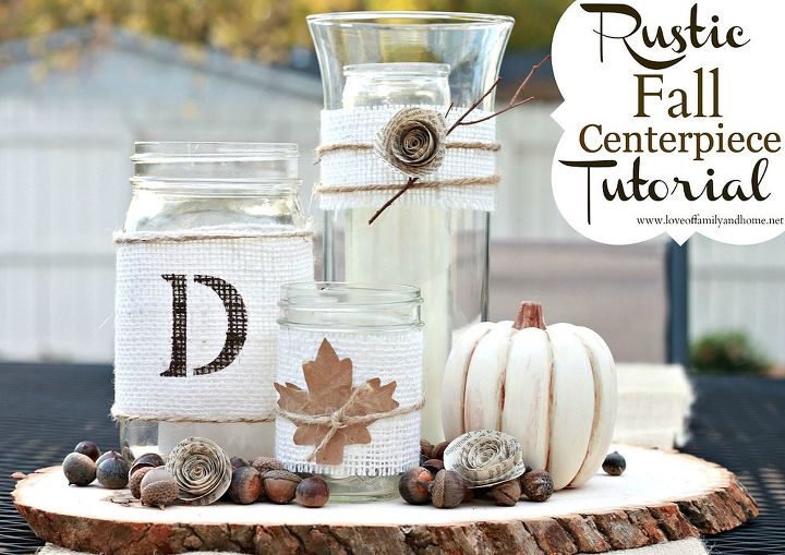 rustic chic fall centerpiece tutorial, crafts, Rustic Chic Fall Centerpiece Tutorial