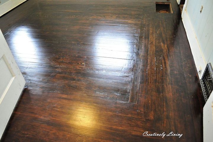 parlor floors done the jacobean ebony mix, flooring, woodworking projects, Love the Jacobean Ebony mix