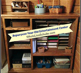 how to repurpose your old entertainment center, painted furniture, repurposing upcycling