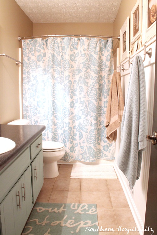 updated guestbath, bathroom ideas, home decor, And the AFTER is so much more cozy