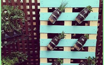 DIY Pallet Mason Jar Herb Garden Tutorial