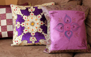Transforming Ordinary Pillows into a Display of Art!