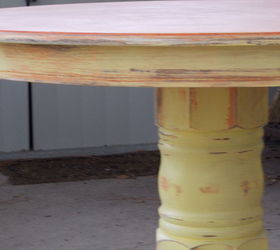 been busy re doing a table i found along side a dumpster, painted furniture
