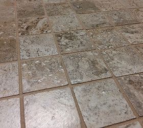 diy bathroom renovation, bathroom ideas, home improvement, painting, We removed the old linoleum floors and installed a new ceramic tile floor