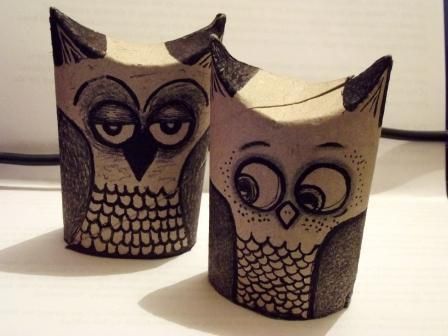 diy toilet paper owls, crafts, seasonal holiday decor