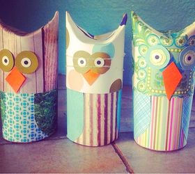 diy toilet paper owls, crafts, seasonal holiday decor