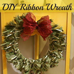last minute easy diy christmas wreath, crafts, wreaths, ribbon wreath tutorial