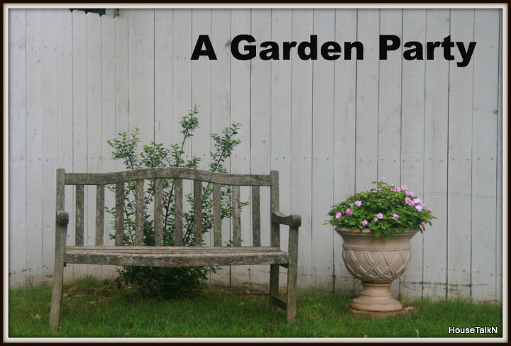 a garden party, outdoor living