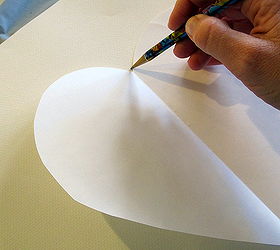 diy wine cork heart, crafts, seasonal holiday decor, valentines day ideas, Start off by tracing a heart on some heavy weight card stock If you are going to be placing the heart in a frame make sure the paper is cut to the correct size