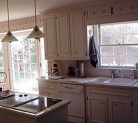 boring kitchen gets an upscale renovation with family in mind, electrical, home improvement, kitchen backsplash, kitchen design, kitchen island, This is a view of the old kitchen where the addition would go We bumped out the space to add on to the kitchen