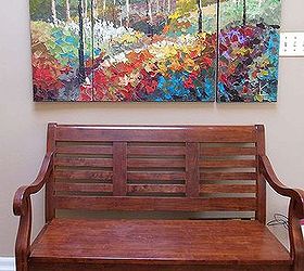 mission colour, dining room ideas, foyer, home decor, painted furniture, So many colours in this oil painting
