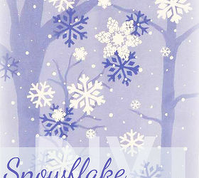 paint some snowflakes, crafts, painting, seasonal holiday decor