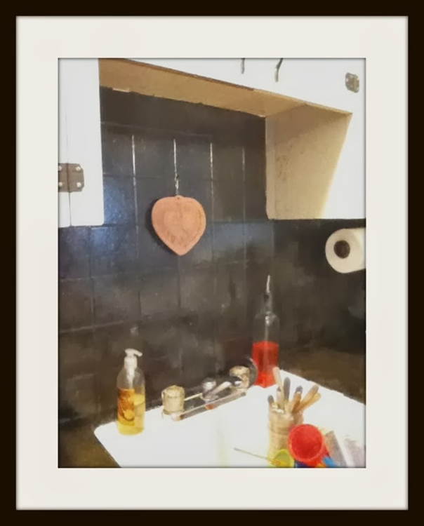 painted tile countertops, concrete countertops, countertops, diy, kitchen backsplash, kitchen design, painting