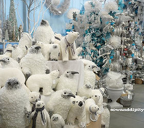 christmas decor idea s, christmas decorations, seasonal holiday decor, wreaths, Winter Wonderland the Polar Bear display