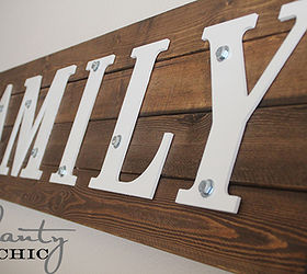 diy wood family sign, crafts