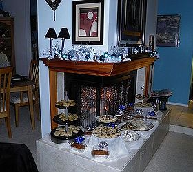 my blue and silver christmas 2012, seasonal holiday d cor, Goodies for my party guests to take home Merry Christmas Cookies breads candies all home made YUM
