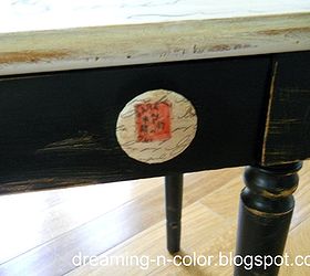 french piano bench, painted furniture, Totally transformed the piece