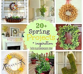 20+ Spring wreaths, mantels, projects and more.