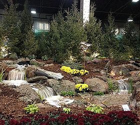 rocky mountain waterscapes award winning garden at the 2013 denver home show, gardening, outdoor living, ponds water features, A beautiful pondless waterfall
